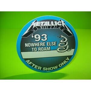 Metallica Backstage Pass Original 1993 Hard Rock Metal Music Gift After Show